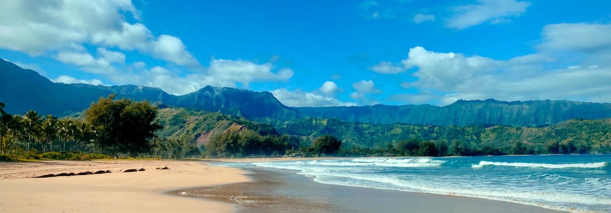 Hanalei Bay on Kauai, Hawaii